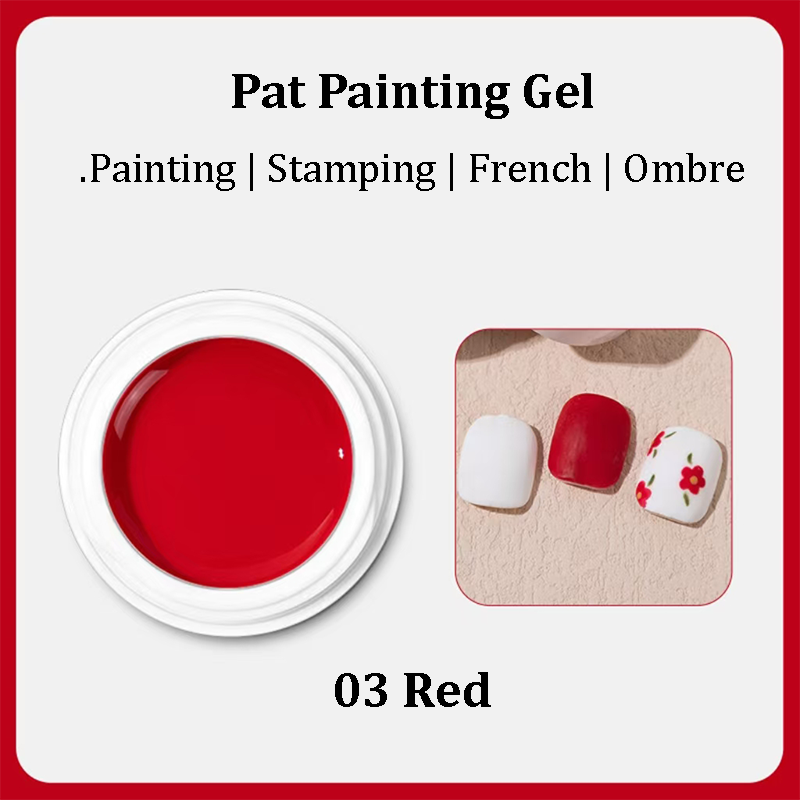 5g Stamping gel Pigmented Colors Ombre Pat Painting Gel for Gradient Effect with Sponge Stamping Nails Art