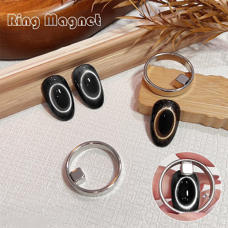 Ring Nail Magnet for Beginner Professional - Oval Effect Cat Eye Magnet Tool for Nail Art
