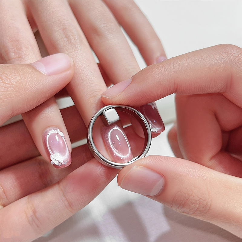 Ring Nail Magnet for Beginner Professional - Oval Effect Cat Eye Magnet Tool for Nail Art