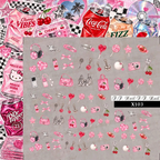 Accessories Crystal Nail Transfer Stickers - Cute Classic Y2K Style Bag Phone Earphones Patterns Self-adhesive Nail Decals Supplies for beginners easy DIY Manicure