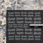 Words Crystal Nail Transfer Stickers - Cute Classic Style Words Patterns Self-adhesive Nail Decals Supplies for beginners easy DIY Manicure