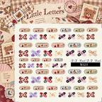 Goods Crystal Nail Transfer Stickers - Cute Classic Style Band-Aid Patterns Self-adhesive Nail Decals Supplies for beginners easy DIY Manicure
