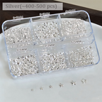 Pentagram Charm - 6-Grid Metallic Alloy Star Nail 3D Art Accessories Easy-to-Apply for Beginner Professional Creative Eye-Catching Manicures