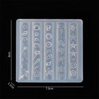 Ocean Silicone Mold - 5D Nail Art Charm Sculpture Decoration Carving Templates for DIY Precise Pattern