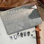 Cross Stamping Plate -Cross Nail Art for DIY Manicure Salon Design Supplies Tools