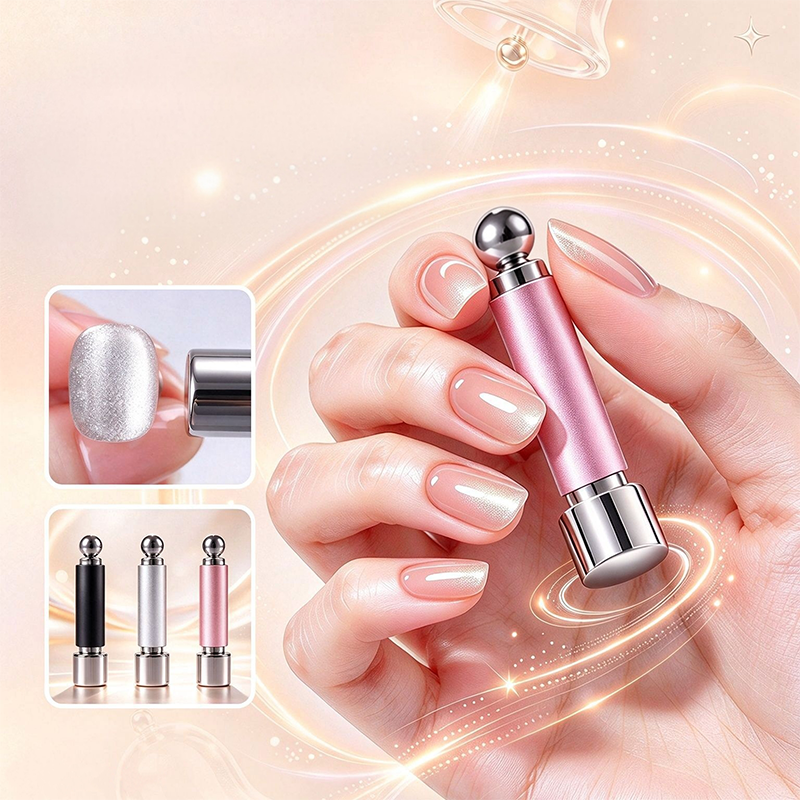 3 in 1 Nail Magnet for Beginner Professional - Cat-Eye Magnet Wand Tool for Nail Art