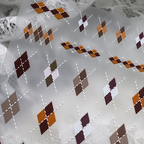 Plaid Ultra-thin Self-Adhesive Stickers - Maillard Color Collection for Fall & Winter Decals for Nail Art Decoration