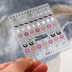 Halloween Ultra-thin Self-Adhesive Stickers - Creepy Cute Spooky Kawaii Decals for Nail Art Decoration