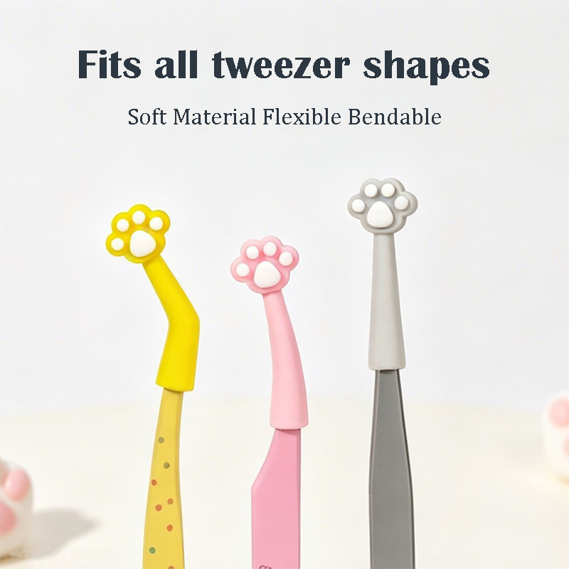 Tweezer Tip Protector – Flexible Silicone Cover for Nail Art Tweezers, Anti-Puncture Safety Sleeve, Soft & Bendable, Fits Various Tweezer Shapes