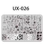 Floral Stamping Plate - Camellia Gardenia Orchid Iris Cute-style Nail Art for DIY Manicure Salon Design Supplies Tools
