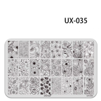 Floral Stamping Plate - Camellia Gardenia Orchid Iris Cute-style Nail Art for DIY Manicure Salon Design Supplies Tools