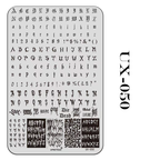 Lettering Stamping Plate - Gothic-style Fonts Nail Art for DIY Manicure Salon Design Supplies Tools
