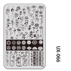 Floral Stamping Plate - Camellia Gardenia Orchid Iris Cute-style Nail Art for DIY Manicure Salon Design Supplies Tools