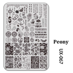 Floral Stamping Plate - Camellia Gardenia Orchid Iris Cute-style Nail Art for DIY Manicure Salon Design Supplies Tools