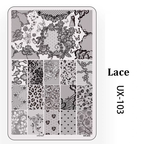 Floral Stamping Plate - Camellia Gardenia Orchid Iris Cute-style Nail Art for DIY Manicure Salon Design Supplies Tools