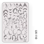 Plant Stamping Plate - Bamboo Monstera Cute Realistic style Nail Art for DIY Manicure Salon Design Supplies Tools