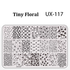 Floral Stamping Plate - Camellia Gardenia Orchid Iris Cute-style Nail Art for DIY Manicure Salon Design Supplies Tools