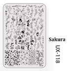 Floral Stamping Plate - Camellia Gardenia Orchid Iris Cute-style Nail Art for DIY Manicure Salon Design Supplies Tools