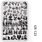 Plant Stamping Plate - Bamboo Monstera Cute Realistic style Nail Art for DIY Manicure Salon Design Supplies Tools