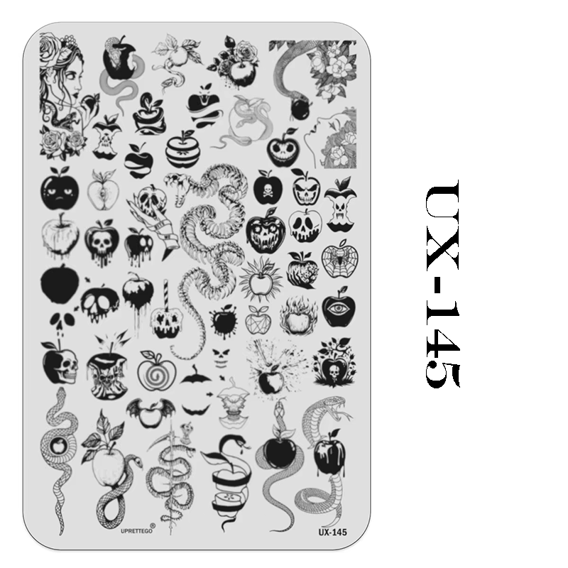 Halloween Stamping Plate -Halloween pattern collection Nail Art for DIY Manicure Salon Design Supplies Tools