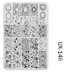 Plant Stamping Plate - Bamboo Monstera Cute Realistic style Nail Art for DIY Manicure Salon Design Supplies Tools