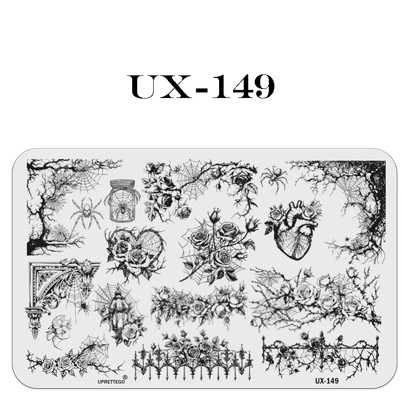 Halloween Stamping Plate -Halloween pattern collection Nail Art for DIY Manicure Salon Design Supplies Tools