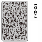 Floral Stamping Plate - Camellia Gardenia Orchid Iris Cute-style Nail Art for DIY Manicure Salon Design Supplies Tools