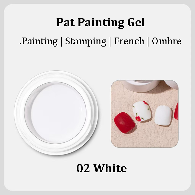 5g Stamping gel Pigmented Colors Ombre Pat Painting Gel for Gradient Effect with Sponge Stamping Nails Art