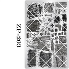 Background Stamping Plate - Gothic-style Background Nail Art for DIY Manicure Salon Design Supplies Tools