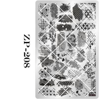 Background Stamping Plate - Gothic-style Background Nail Art for DIY Manicure Salon Design Supplies Tools