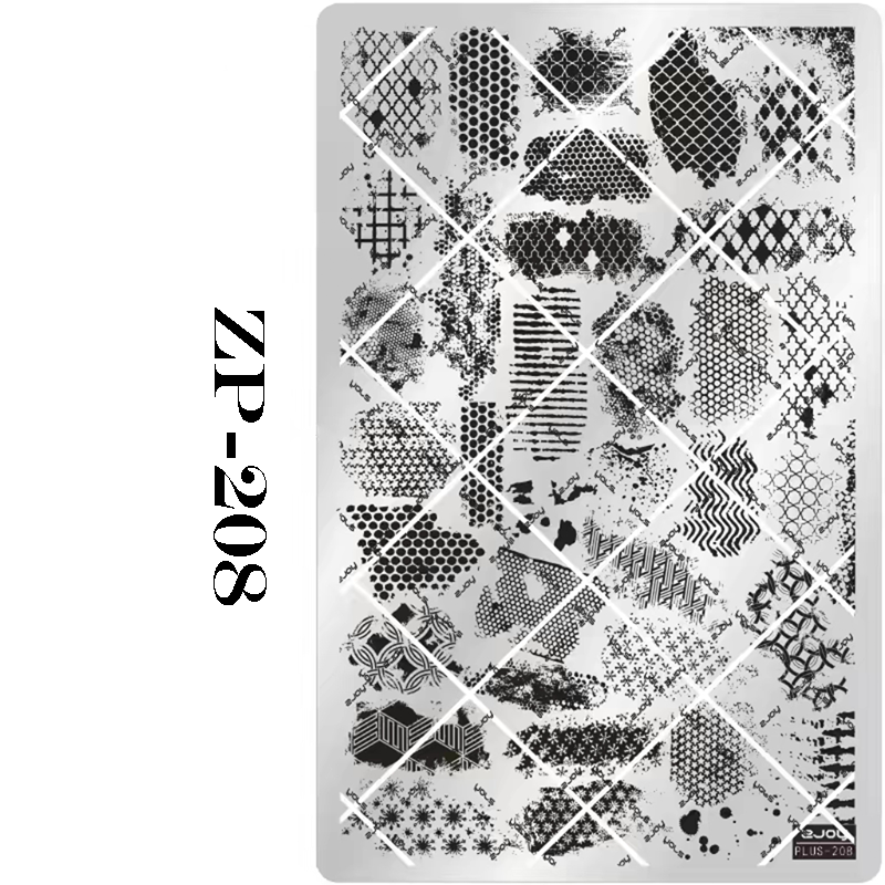 Background Stamping Plate - Gothic-style Background Nail Art for DIY Manicure Salon Design Supplies Tools