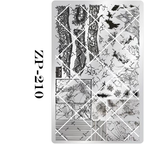 Background Stamping Plate - Gothic-style Background Nail Art for DIY Manicure Salon Design Supplies Tools