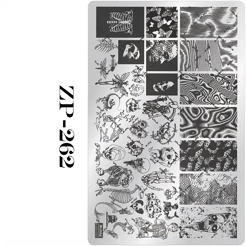 Halloween Stamping Plate -Halloween pattern collection Nail Art for DIY Manicure Salon Design Supplies Tools