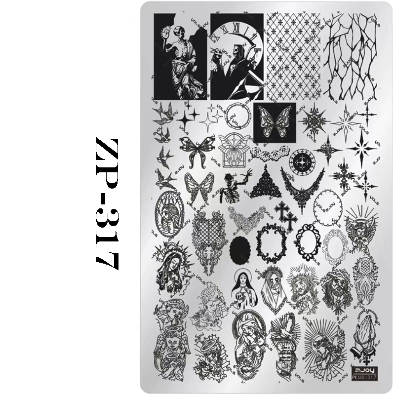 Halloween Stamping Plate -Halloween pattern collection Nail Art for DIY Manicure Salon Design Supplies Tools