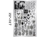 Halloween Stamping Plate -Halloween pattern collection Nail Art for DIY Manicure Salon Design Supplies Tools