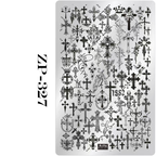 Cross Stamping Plate -Cross Nail Art for DIY Manicure Salon Design Supplies Tools