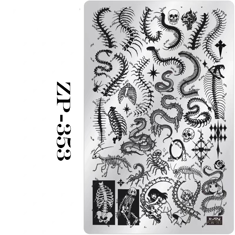 Halloween Stamping Plate -Halloween pattern collection Nail Art for DIY Manicure Salon Design Supplies Tools