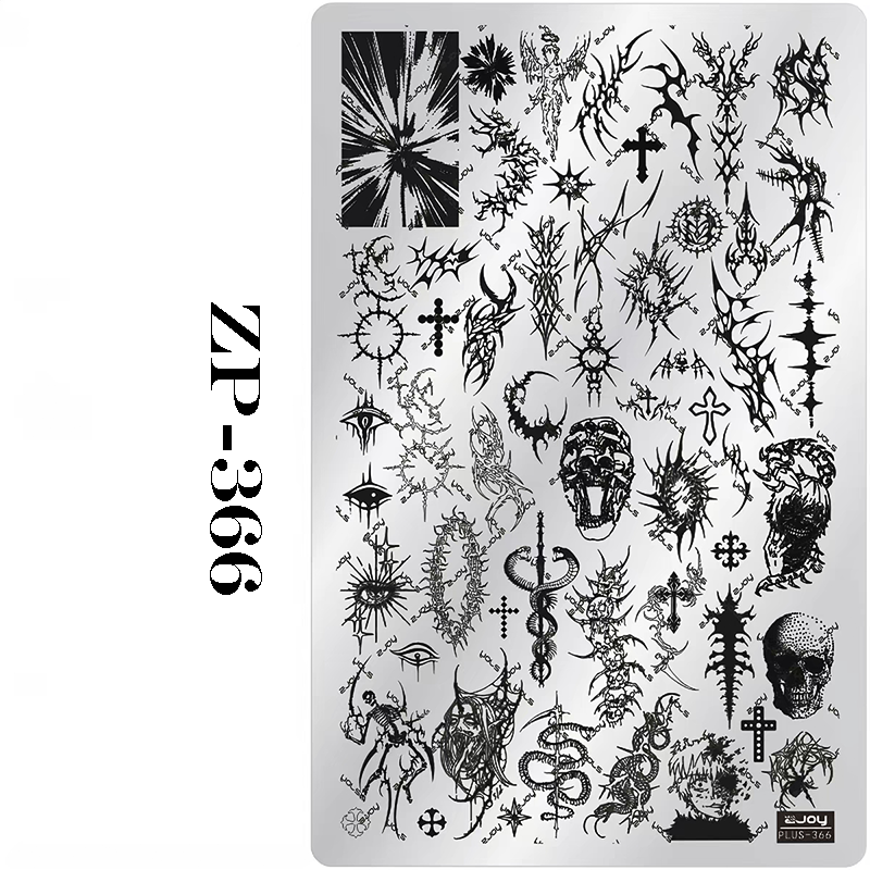 Halloween Stamping Plate -Halloween pattern collection Nail Art for DIY Manicure Salon Design Supplies Tools
