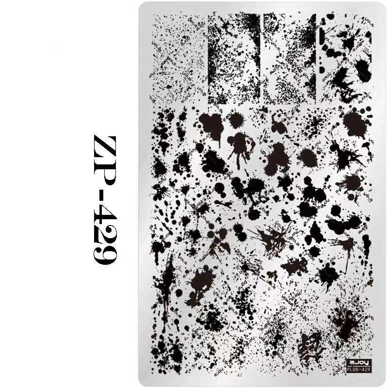 Background Stamping Plate - Gothic-style Background Nail Art for DIY Manicure Salon Design Supplies Tools