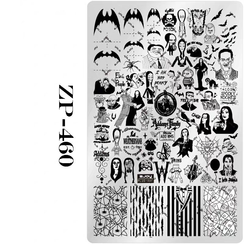 Halloween Stamping Plate -Halloween pattern collection Nail Art for DIY Manicure Salon Design Supplies Tools