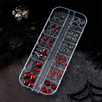 Halloween Alloy With Rhinestones Charm - 12-Grid Metallic Alloy Nail Accessories Easy-to-Apply for Creative Eye-Catching Manicures