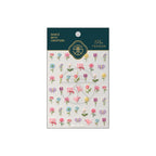 One-Line Flower Self-Adhesive Stickers - 3D Embossed Ultra-thin Decals for Nail Art Decoration