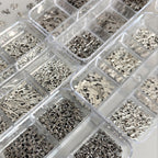 Cross Charm - 6-Grid Metallic Alloy Nail Accessories Easy-to-Apply for Creative Eye-Catching Manicures