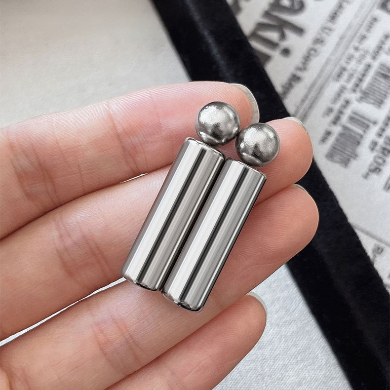 Cylinder + Bead Nail Magnet Set for Beginner Professional - Glass Bead Light-Chasing Pattern Designs Cat Eye Magnet Tool for Nail Art