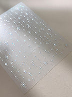 Cross Star Self-Adhesive Stickers - 3D  Ultra-thin Metallic Sheen Decals for Nail Art Decoration