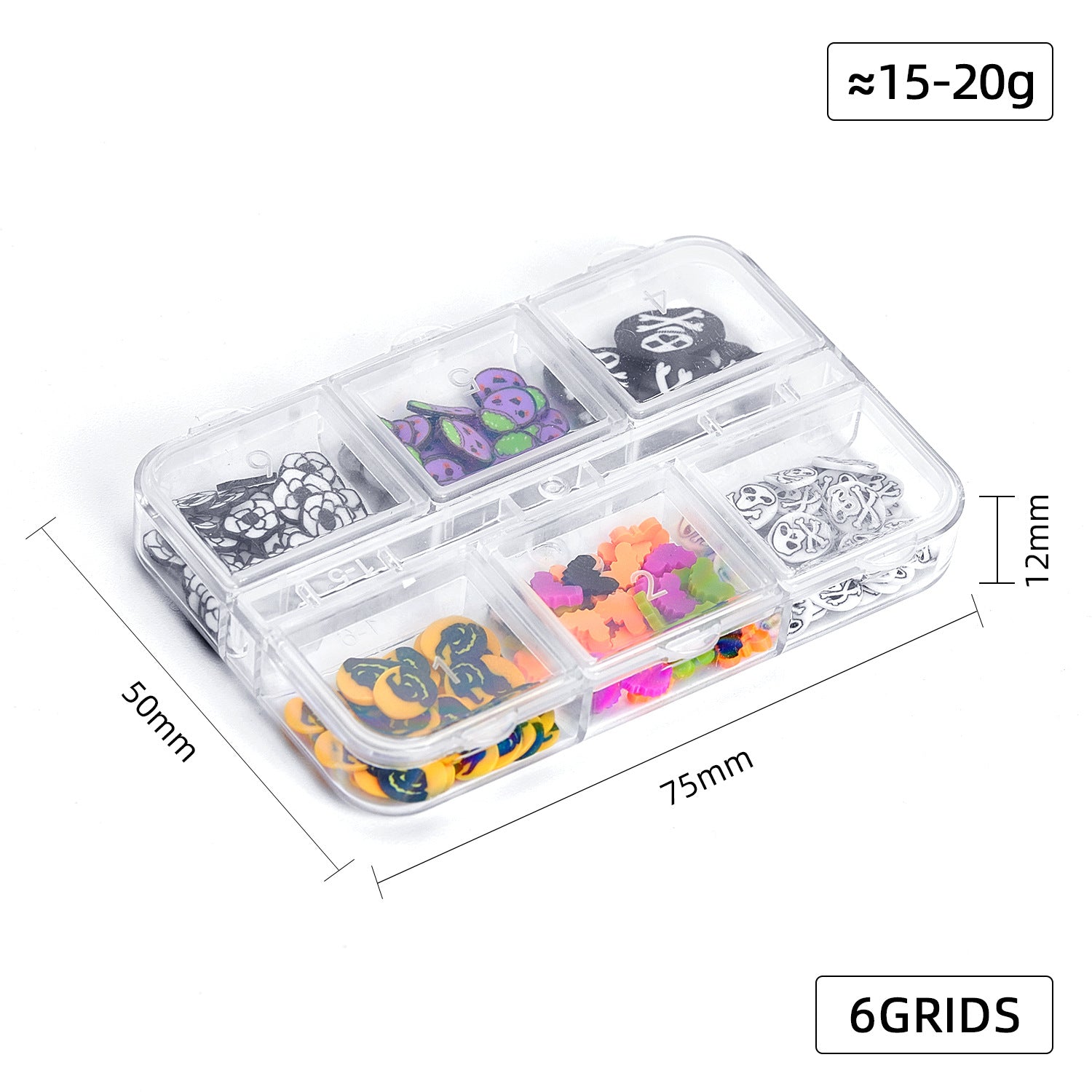 Christmas Clay + Sequins - Chunky Soft Polymer Clay Slices and Glitter Sequins Multiple Patterns Christmas Tree Pentagram Cruciform Star Triangle Round 3D Holographic Colorful Nail Art Glitter Supplies for Nails DIY Decorations