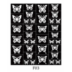Butterfly Nail Stencils Stickers for Nail Art Hollow Nail Guides Decals Templates Supplies