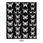 Butterfly Nail Stencils Stickers for Nail Art Hollow Nail Guides Decals Templates Supplies