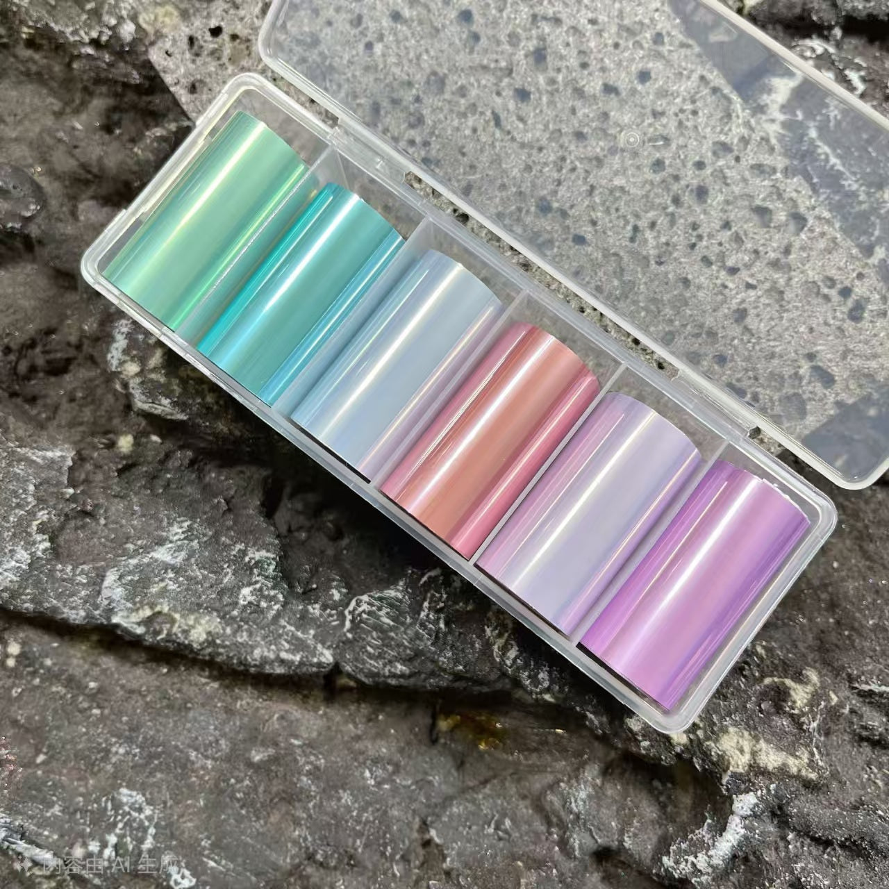 Macaron Metallic Foil Transfer - Nail Art Decals for DIY Decorations Supplies Design