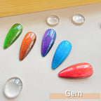 5 Colors Cat Eye Gel Nail Polish Nyx Gem Set with 2 Pcs Magnet